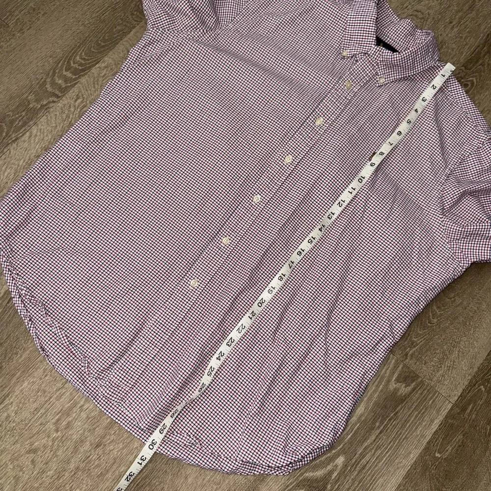 Polo Ralph Lauren Long Sleeve Button Down Oxford Men's XL Red White Blue Check